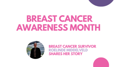 Breast Cancer Awareness Month - Breast cancer survivor, Roelinde Middelveld, shares her story